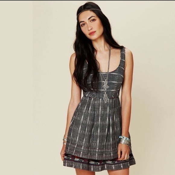 Free People Dresses & Skirts - Free People New Romantics Weather Vane Ikat Embroidered Dress Boho ￼Women’s 0